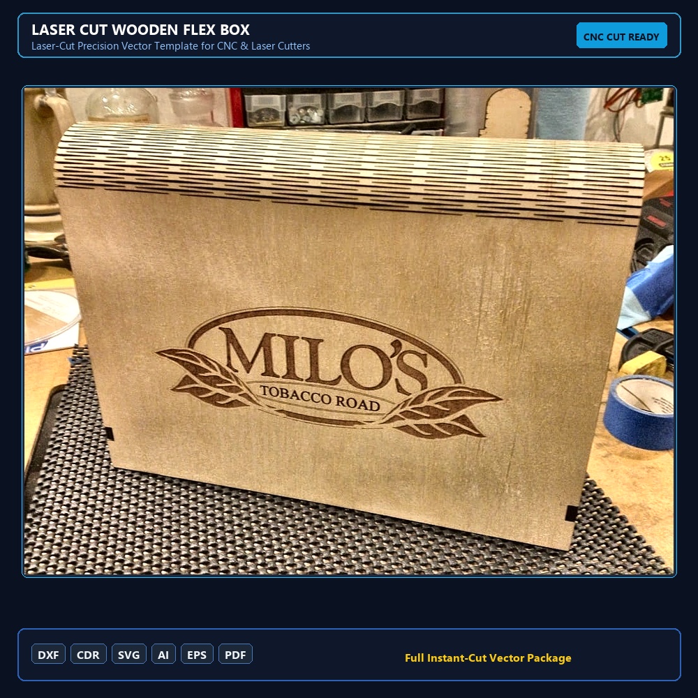 Laser Cut Wooden Flex Box