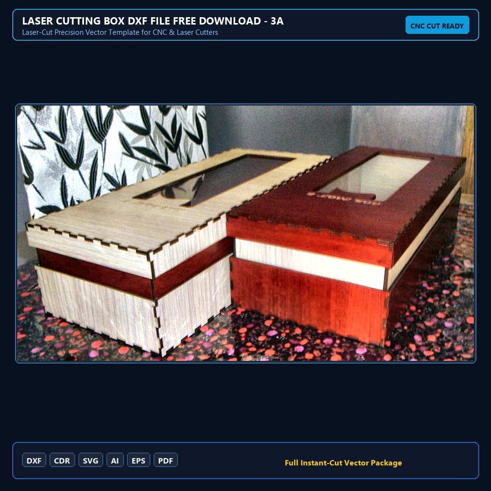 Laser Cutting Box DXF File Free Download - 3axis.co