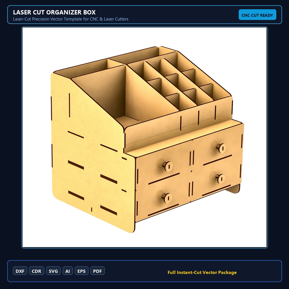 Laser cut Organizer Box