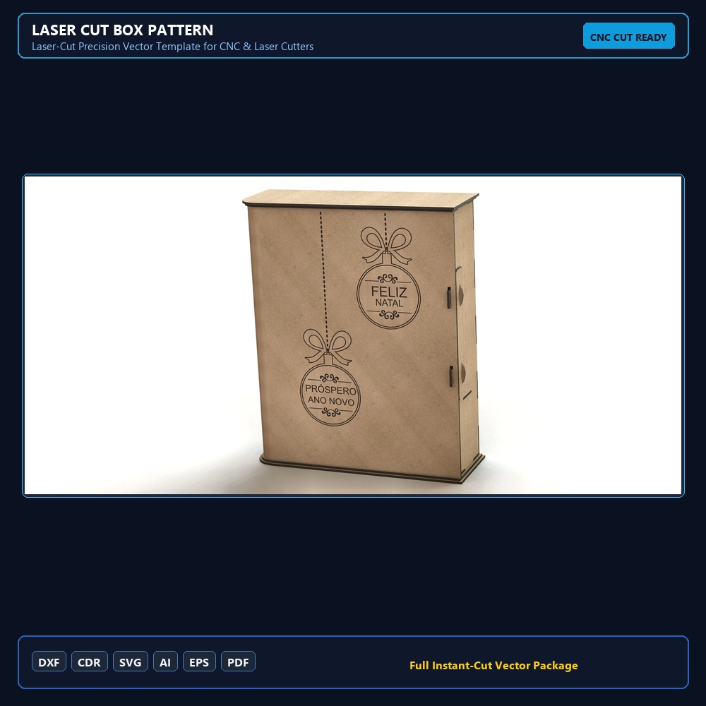 Laser cut box pattern