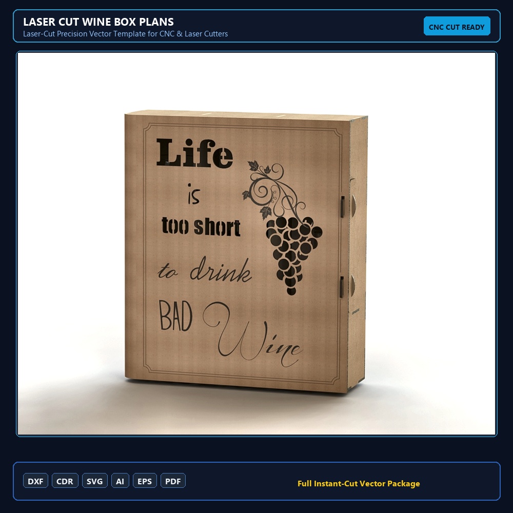 Laser cut wine box plans