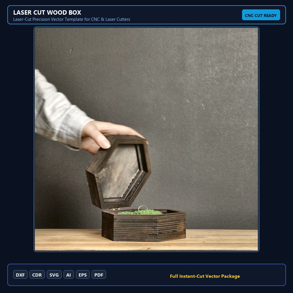 Laser cut wood box