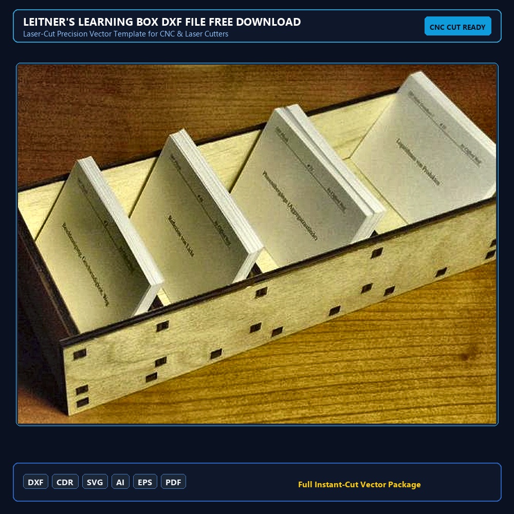 Leitner's learning box DXF File Free Download - 3axis.co