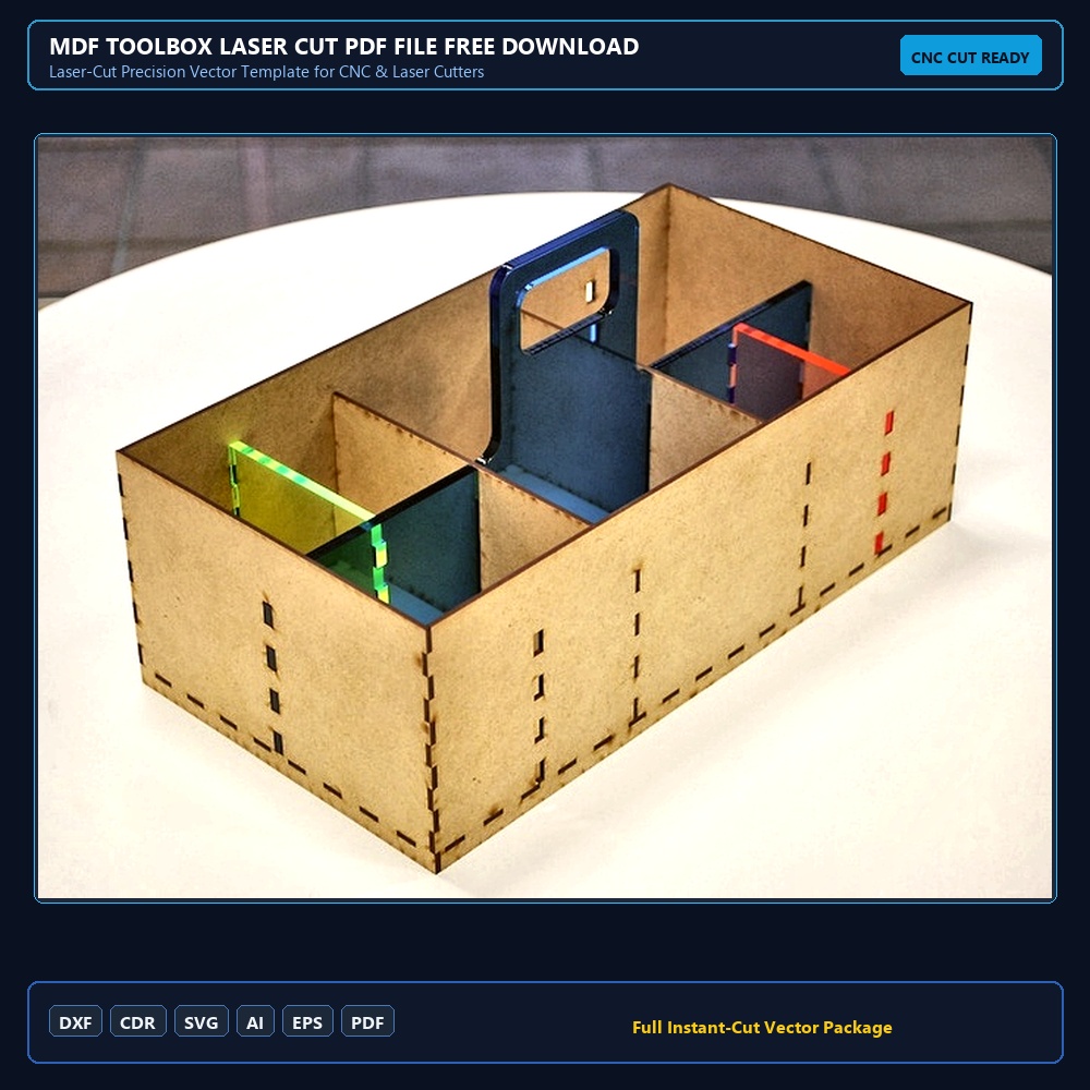 Mdf Toolbox Laser Cut PDF File Free Download - 3axis.co