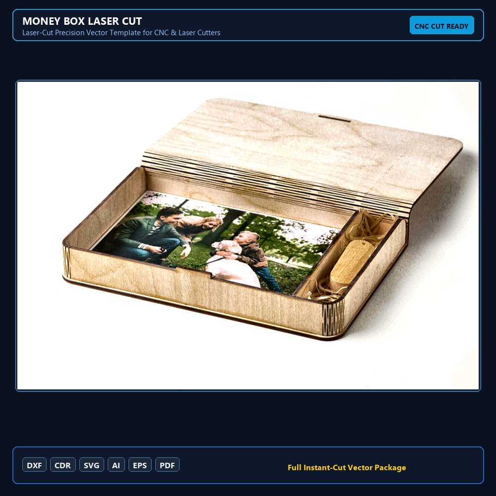 Money Box Laser Cut