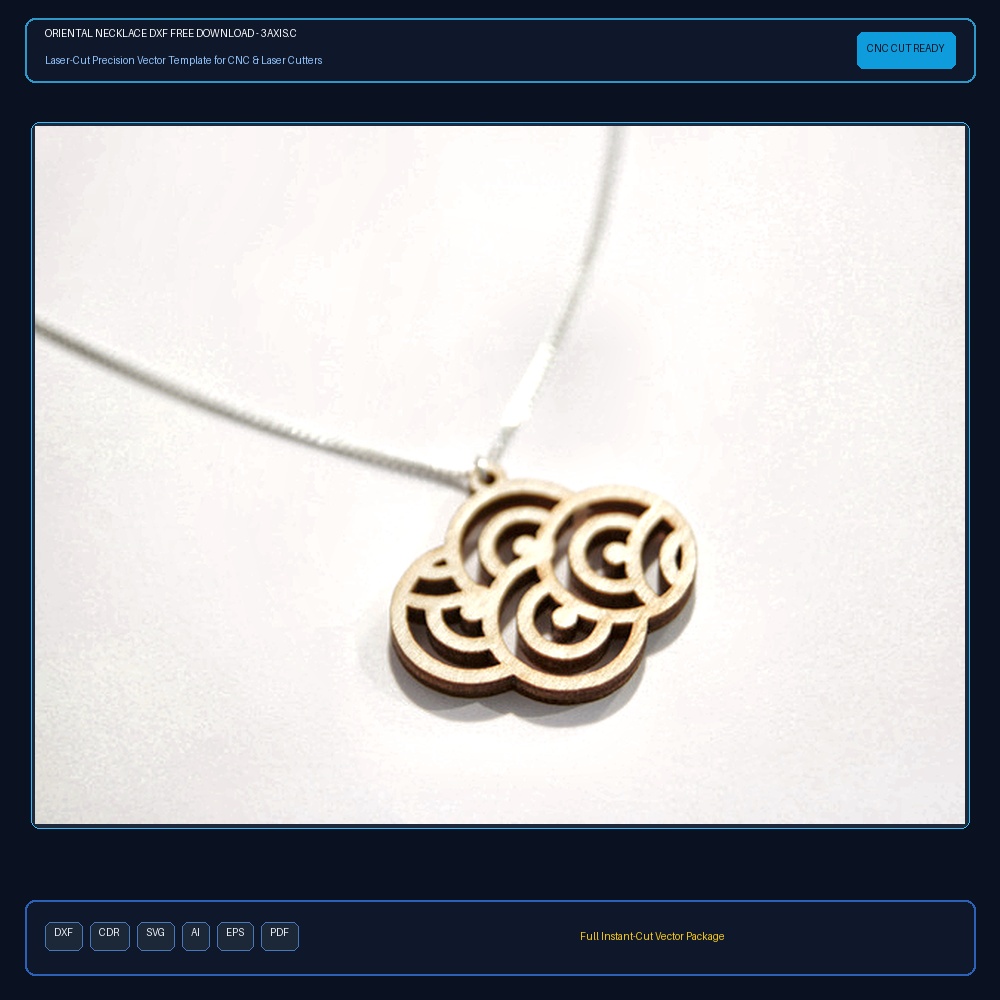 Oriental Necklace dxf Free Download - 3axis.co