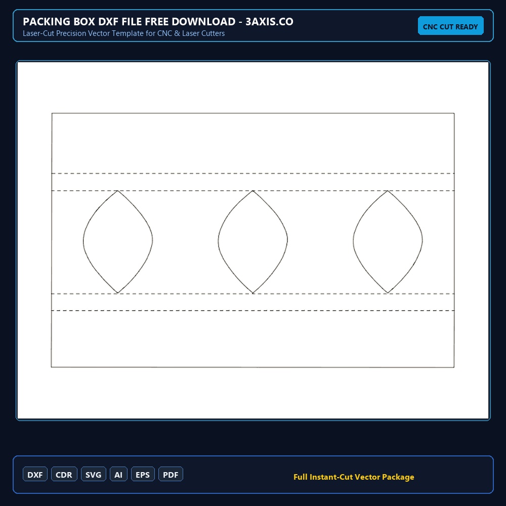 Packing Box dxf File Free Download - 3axis.co