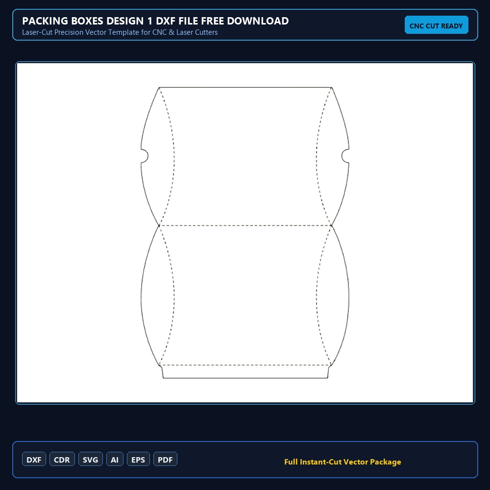 Packing Boxes Design 1 dxf File Free Download - 3axis.co