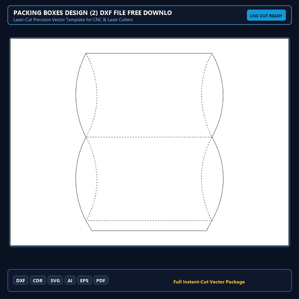 Packing Boxes Design (2) dxf File Free Download - 3axis.co