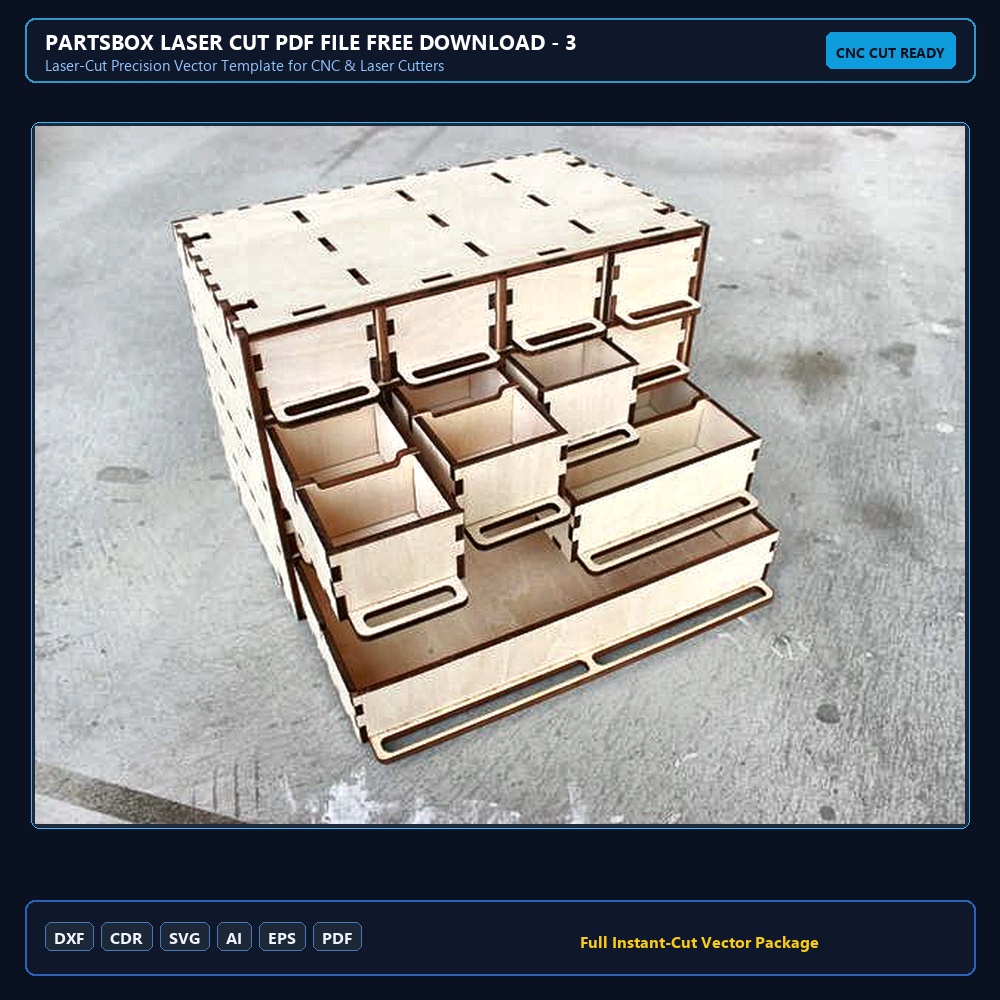 Partsbox Laser Cut PDF File Free Download - 3axis.co