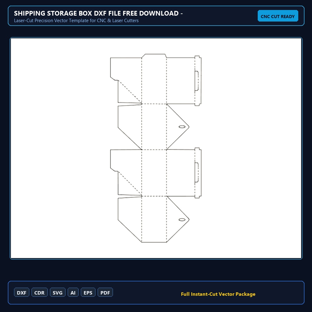 Shipping Storage Box dxf File Free Download - 3axis.co