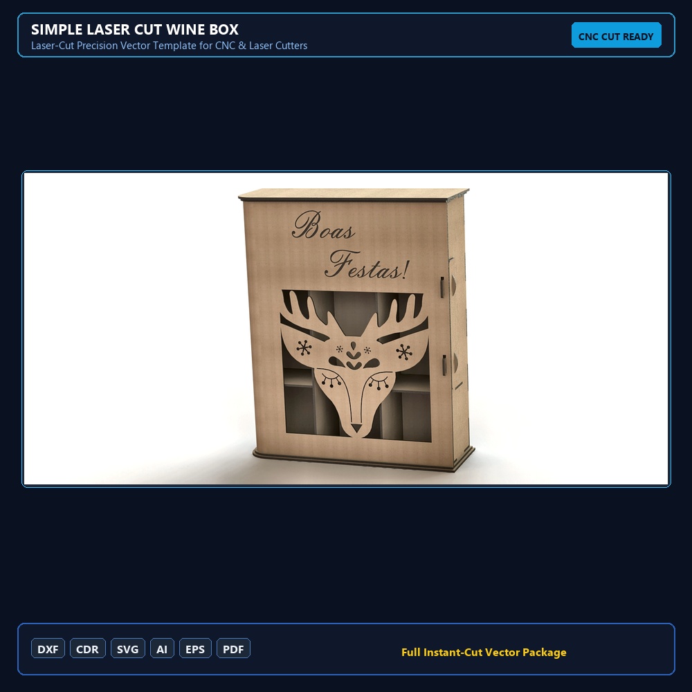 Simple Laser Cut Wine Box