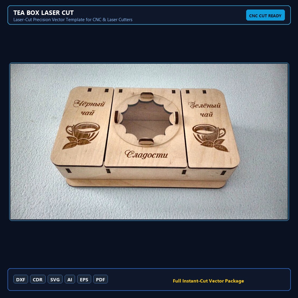 Tea Box Laser Cut