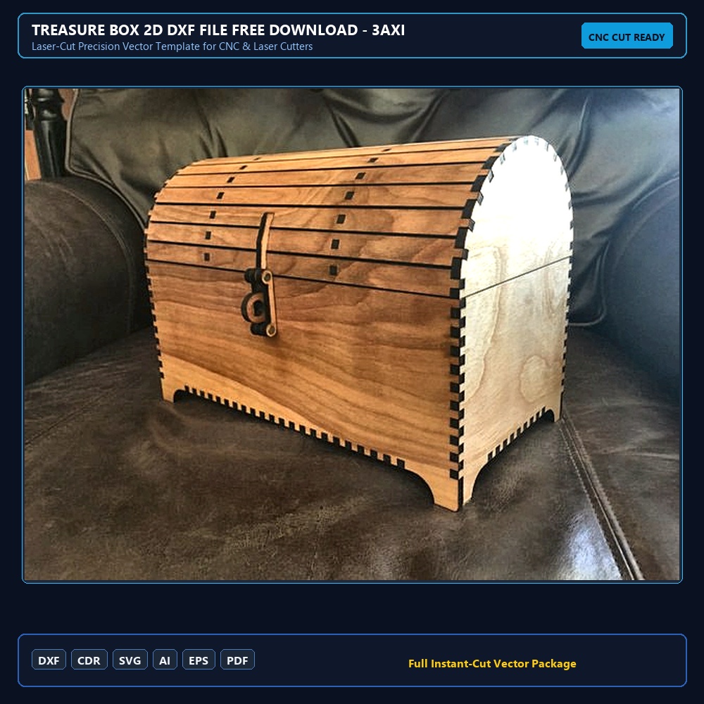 Treasure Box 2d dxf File Free Download - 3axis.co
