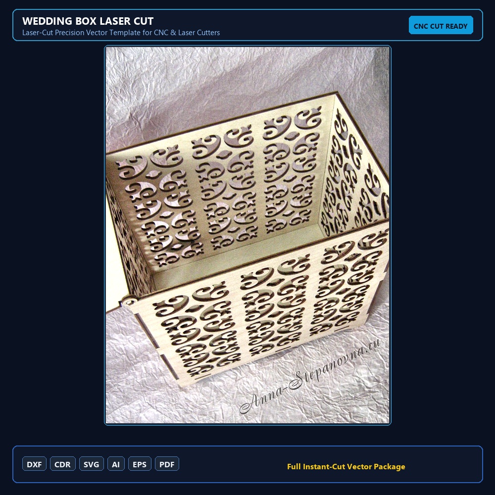 Wedding Box Laser Cut