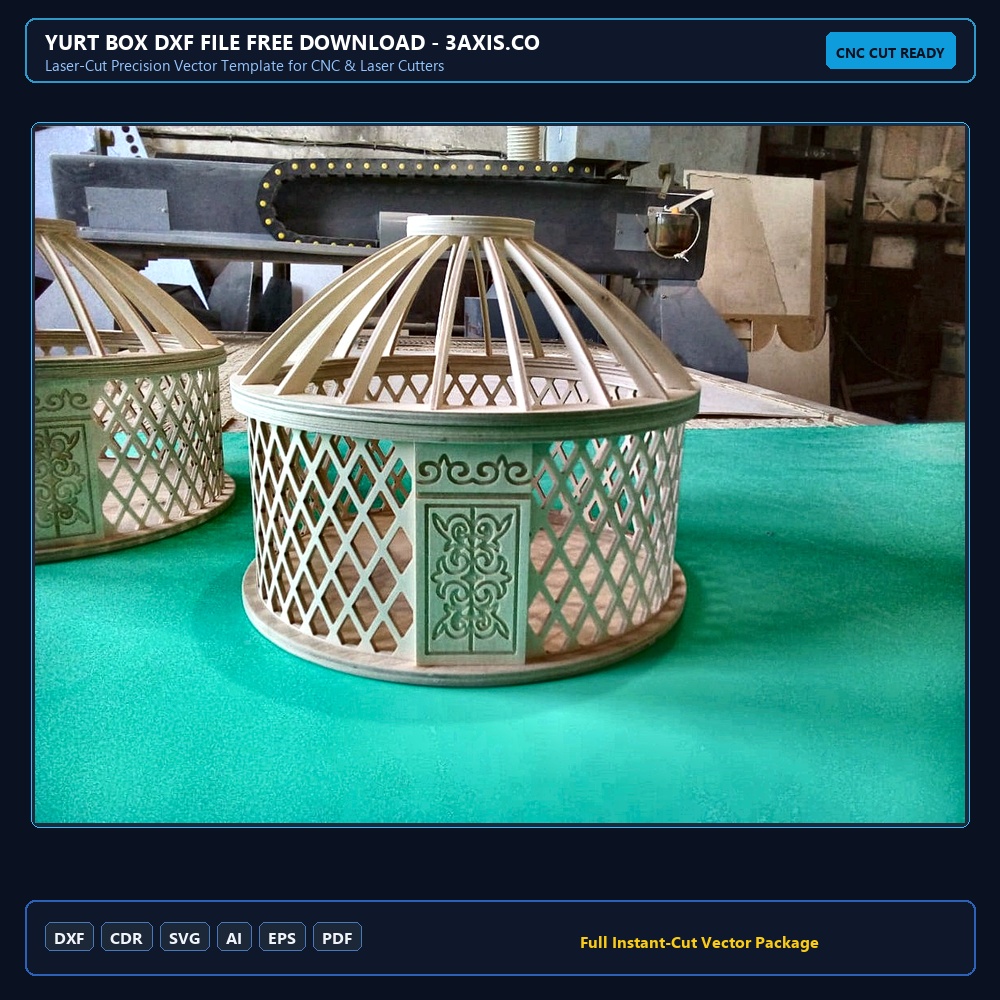 Yurt Box DXF File Free Download - 3axis.co
